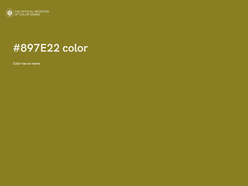 #897E22 color image