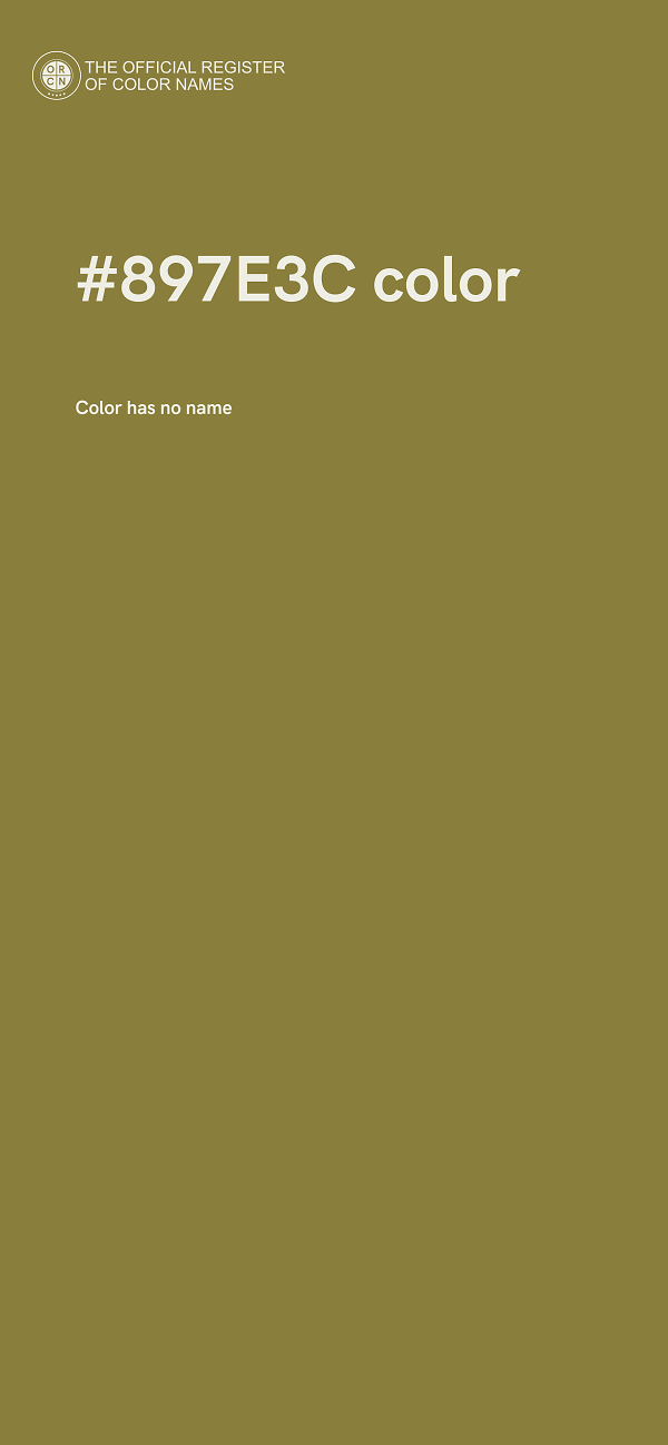 #897E3C color image