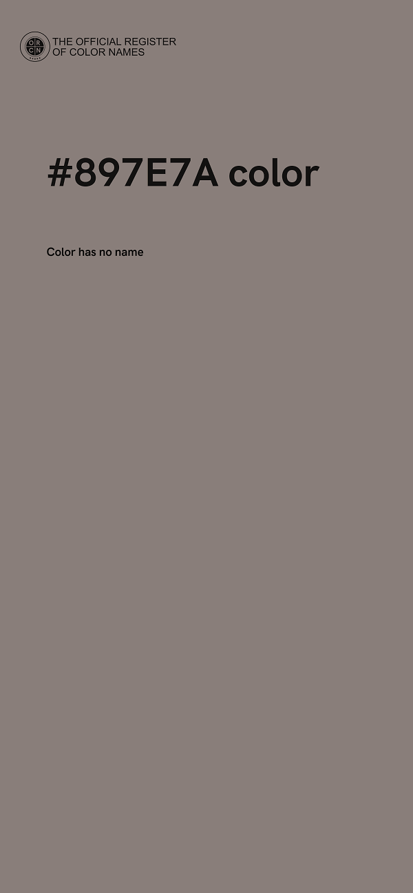 #897E7A color image
