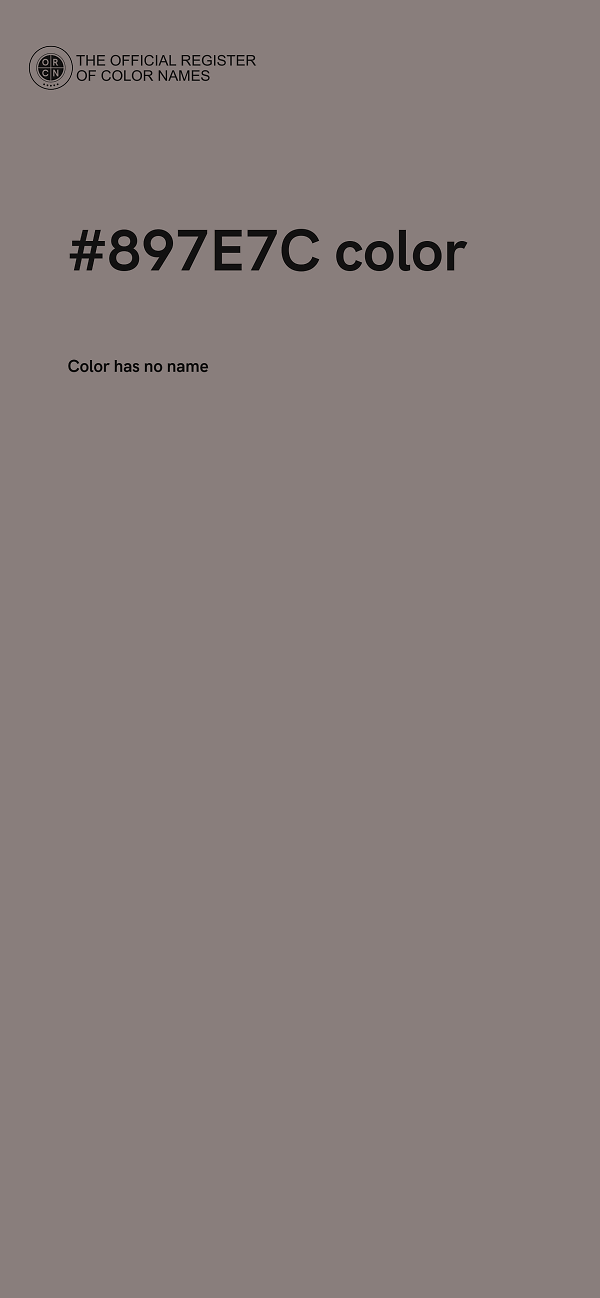 #897E7C color image