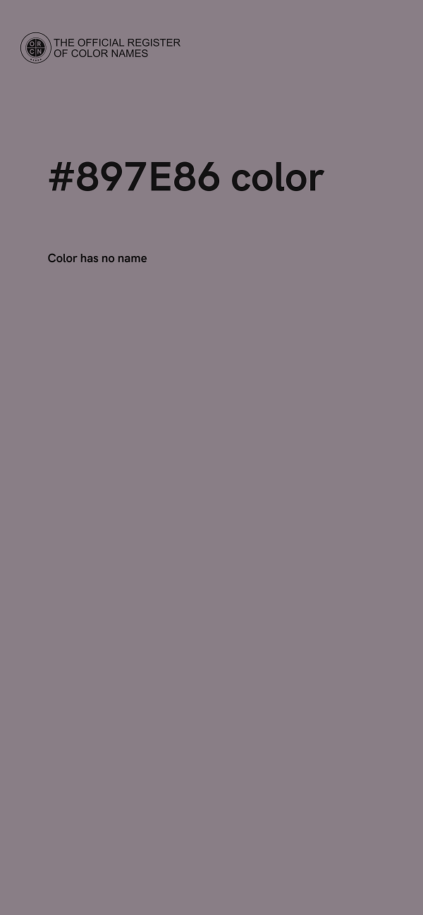 #897E86 color image