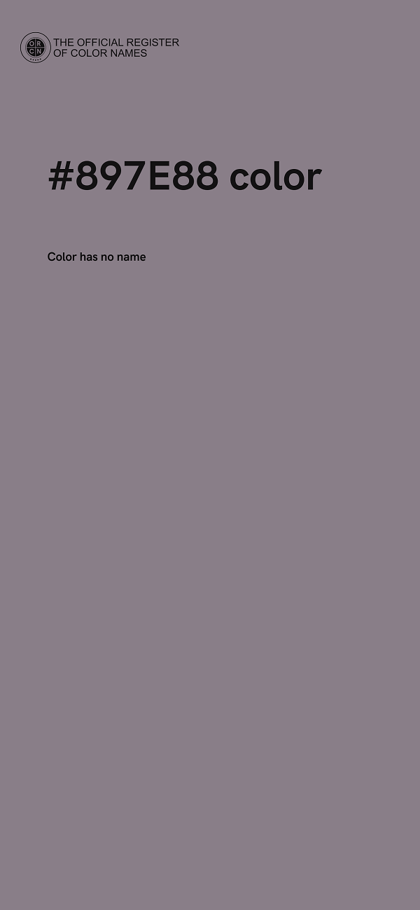 #897E88 color image