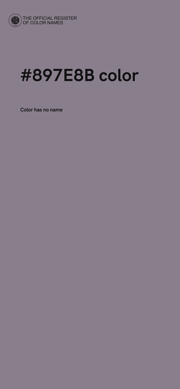 #897E8B color image