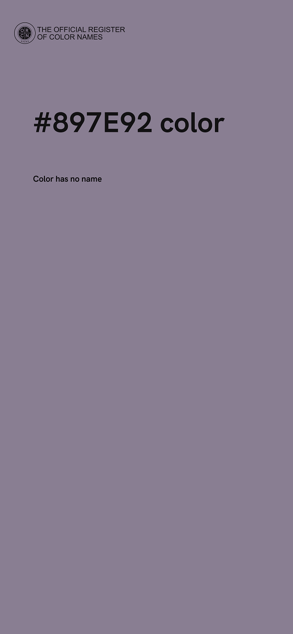 #897E92 color image