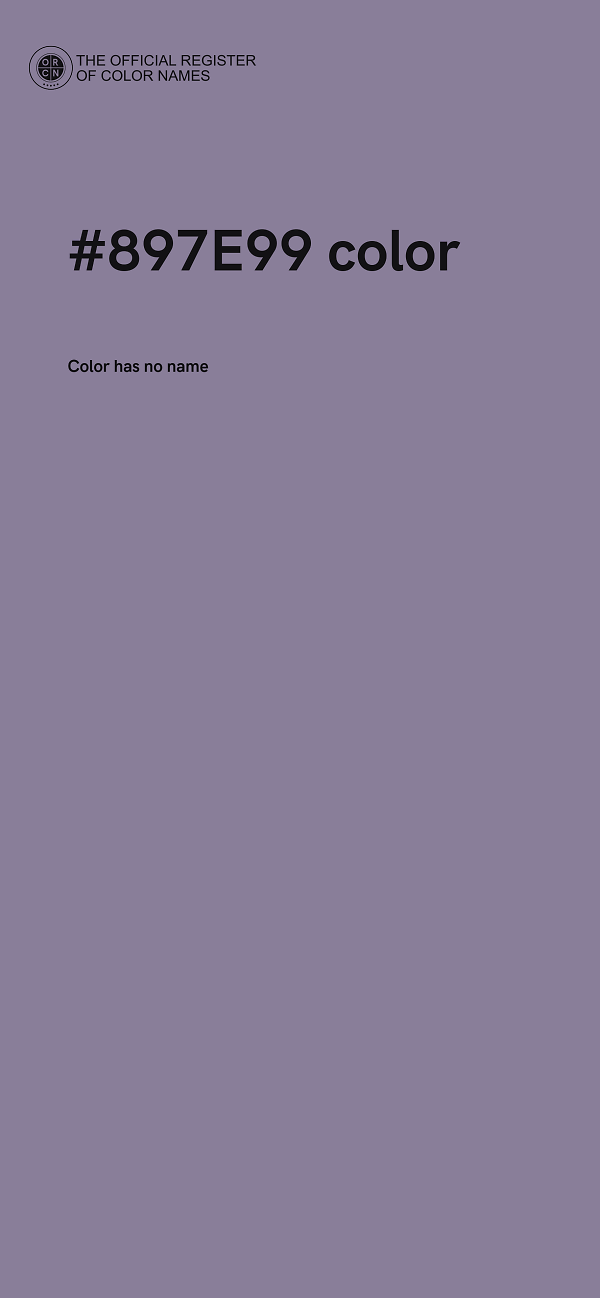 #897E99 color image