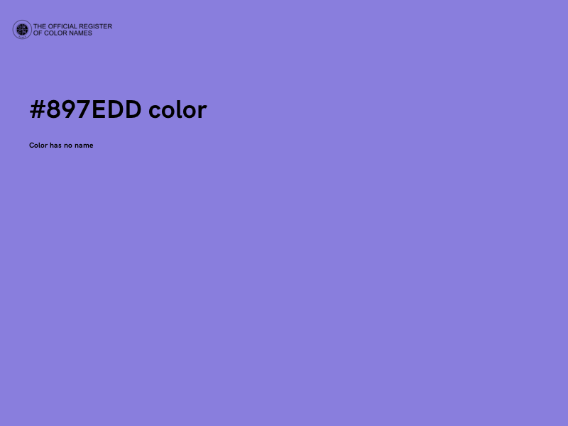 #897EDD color image