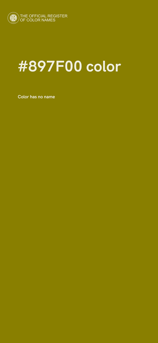 #897F00 color image