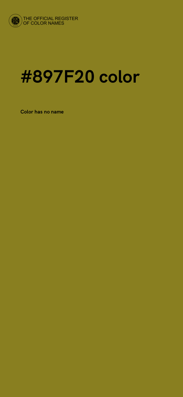 #897F20 color image