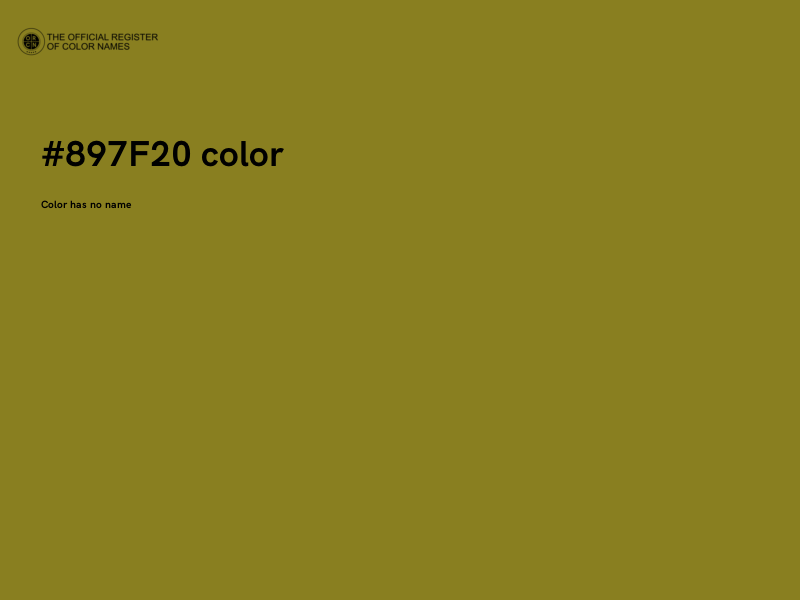 #897F20 color image