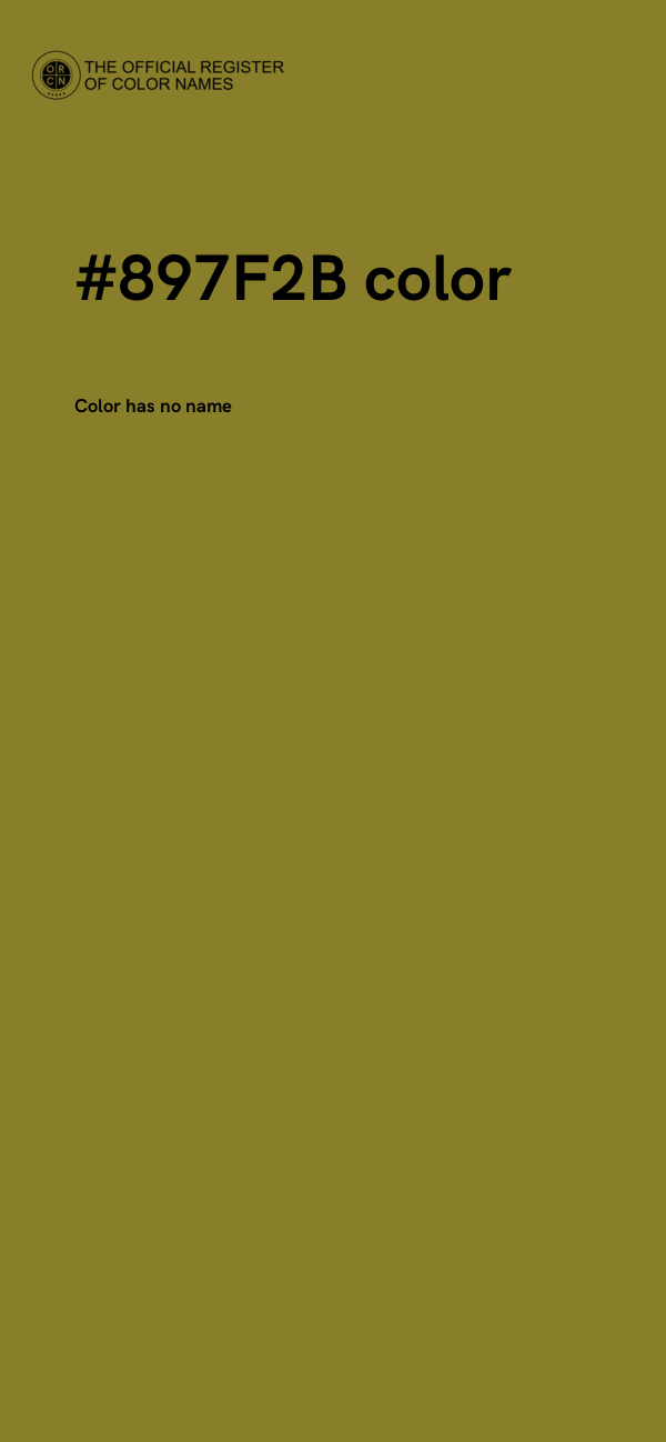 #897F2B color image