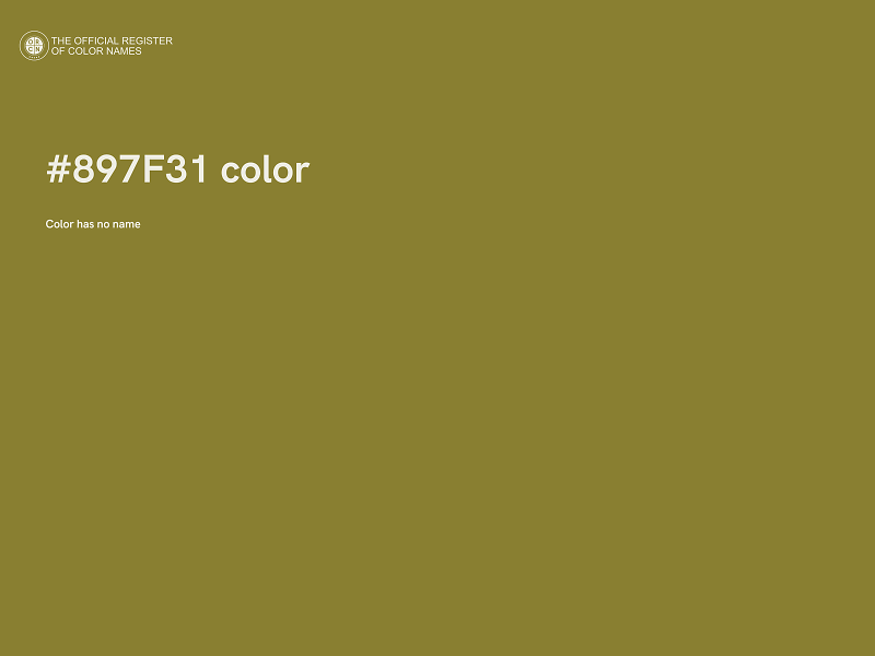 #897F31 color image