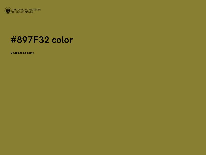 #897F32 color image