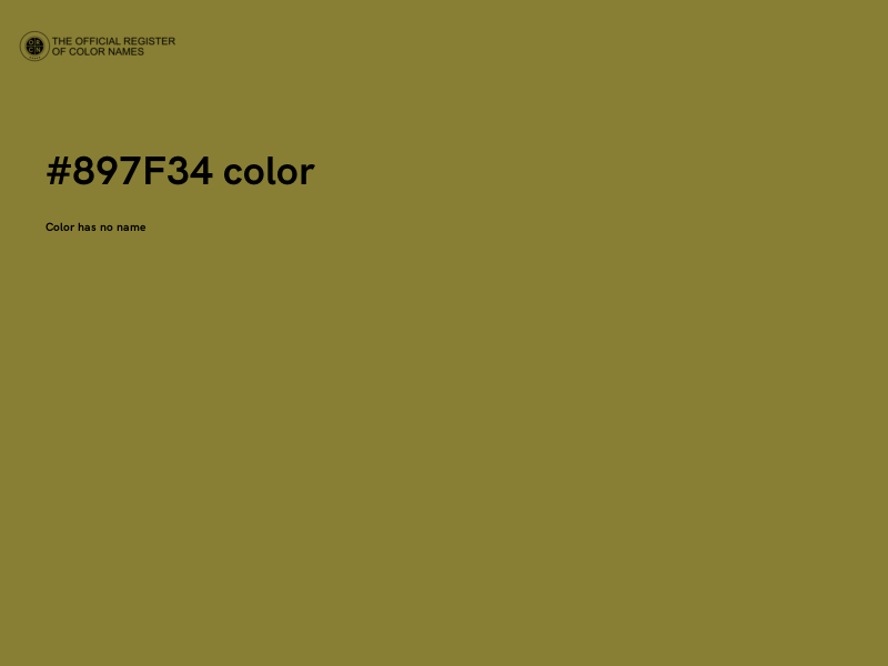 #897F34 color image