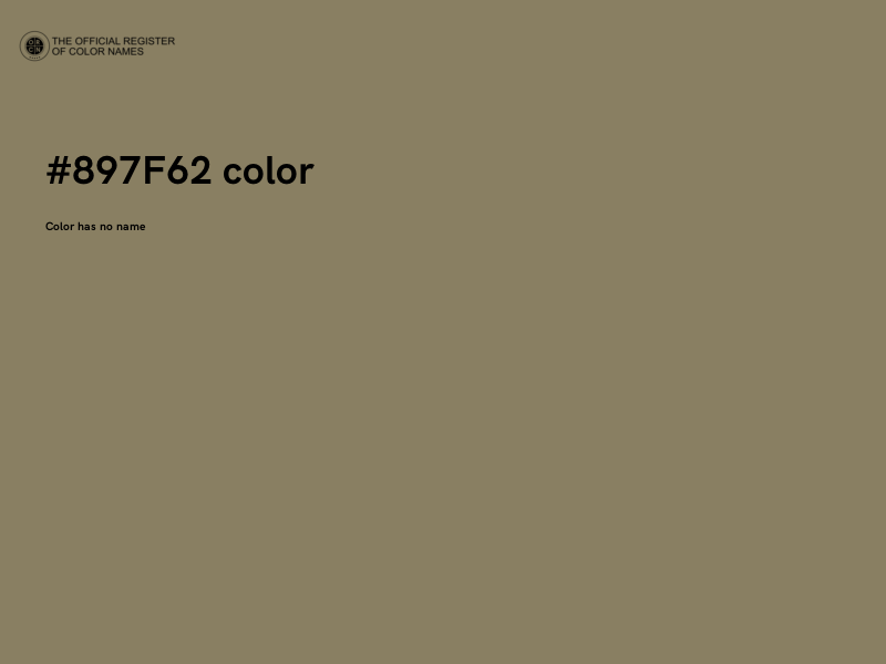 #897F62 color image