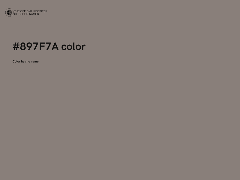 #897F7A color image