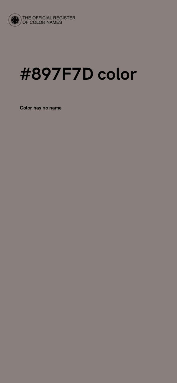 #897F7D color image
