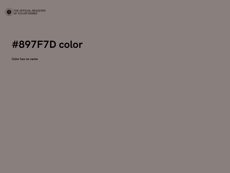 #897F7D color image