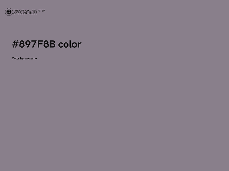 #897F8B color image