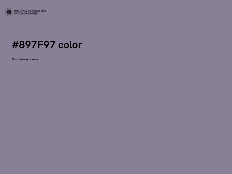 #897F97 color image