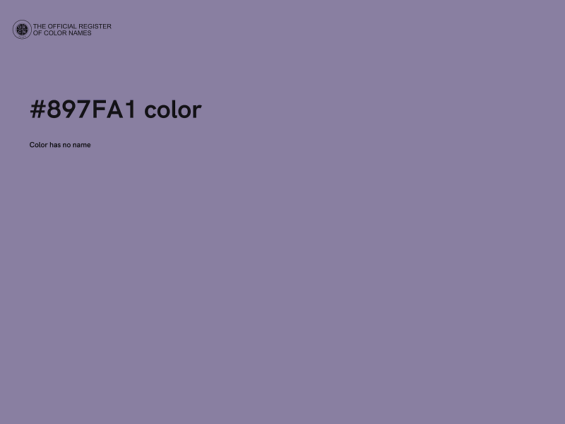 #897FA1 color image