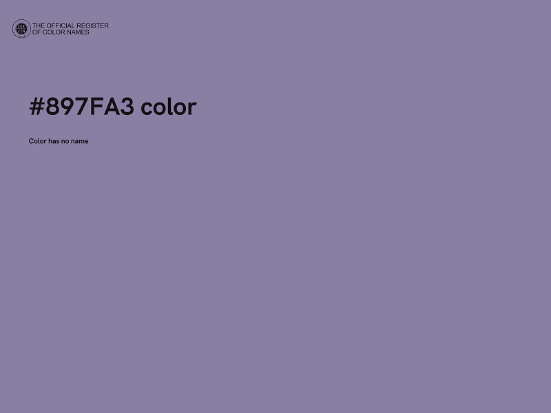 #897FA3 color image