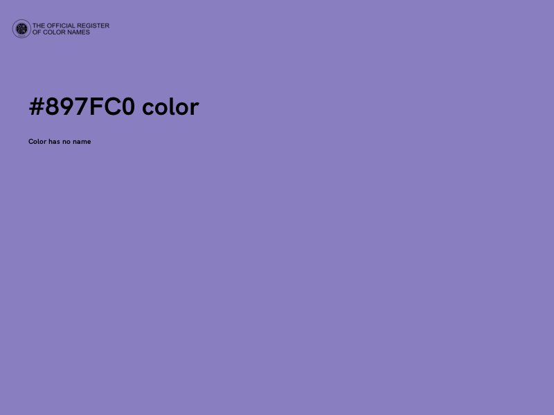 #897FC0 color image