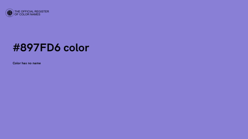 #897FD6 color image