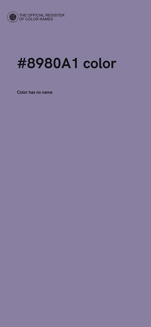 #8980A1 color image