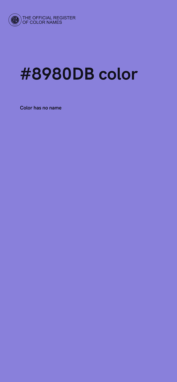#8980DB color image