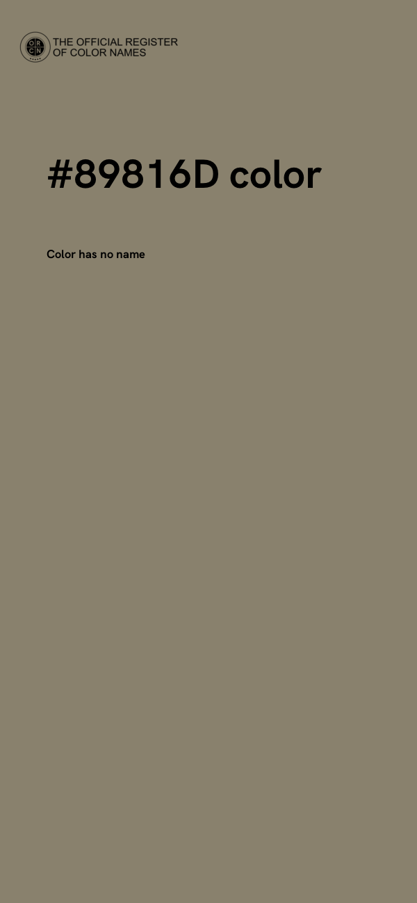 #89816D color image