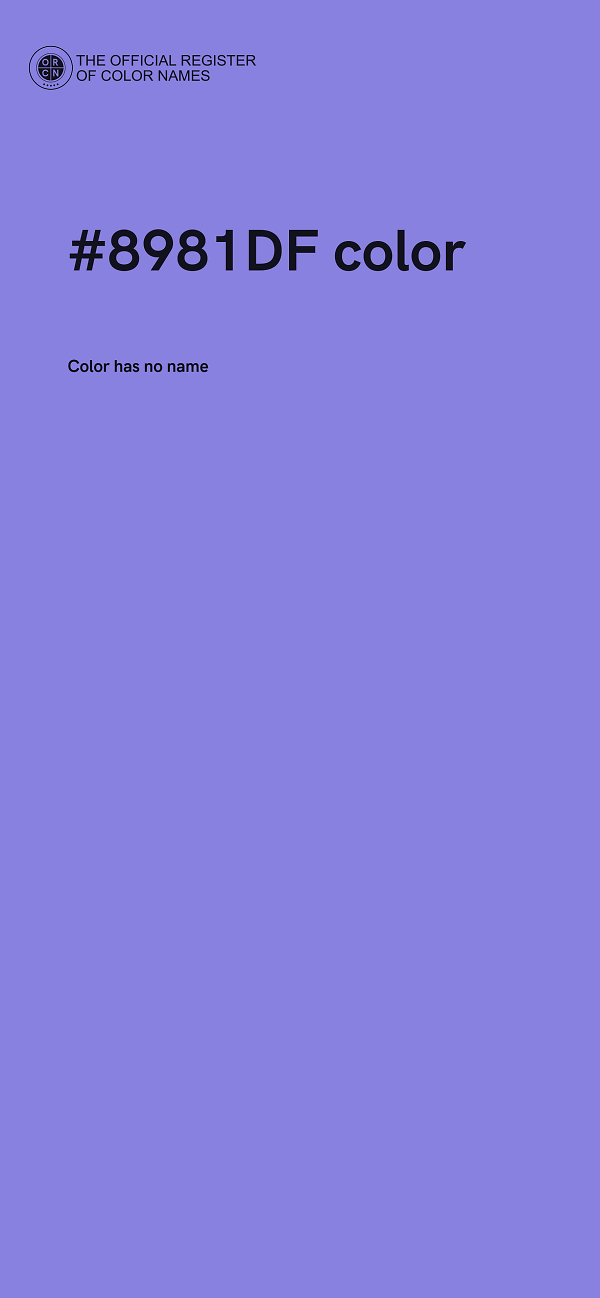 #8981DF color image