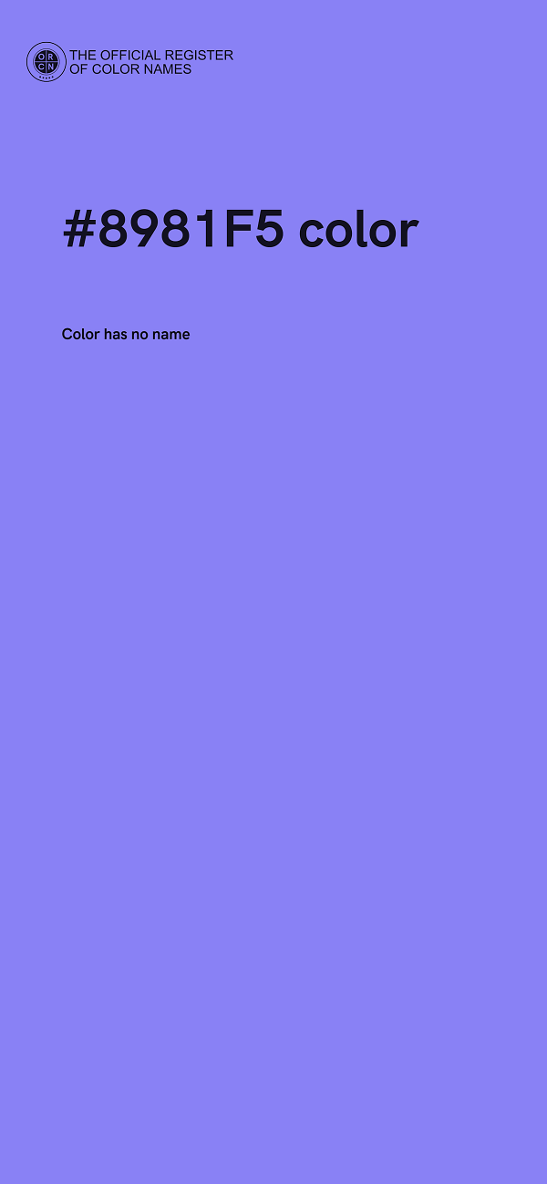 #8981F5 color image