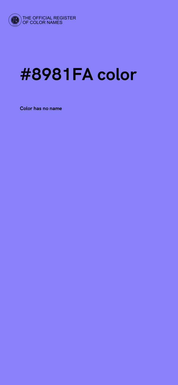 #8981FA color image