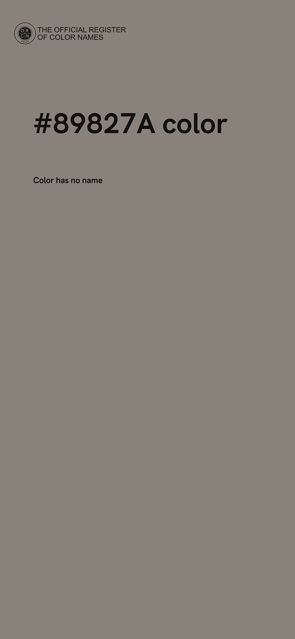 #89827A color image
