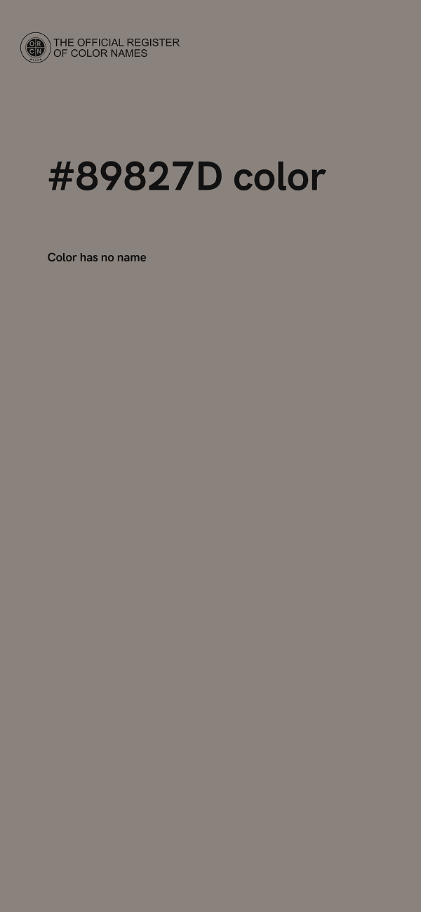 #89827D color image