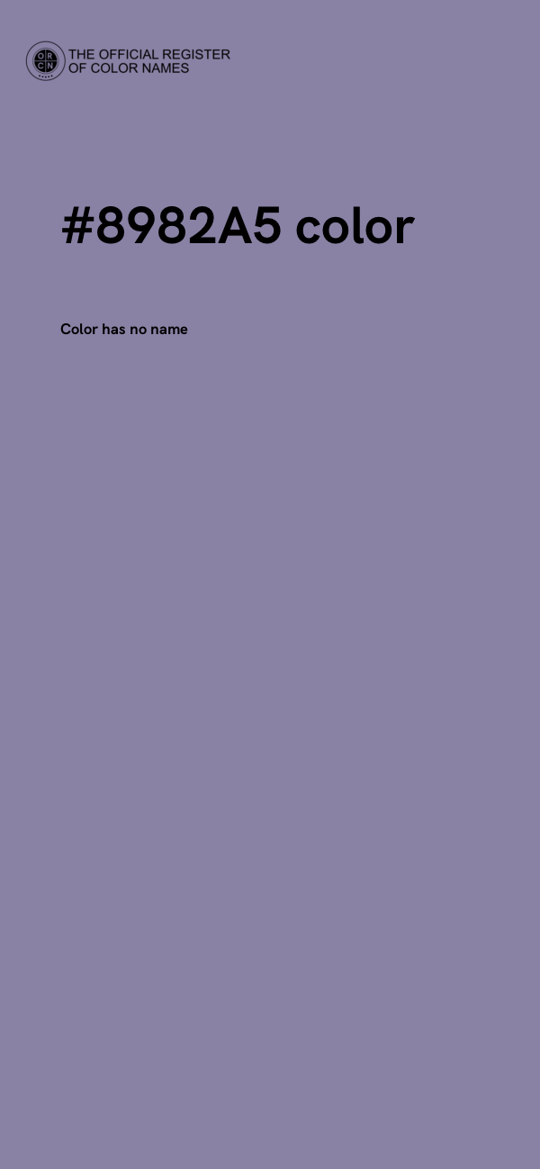 #8982A5 color image