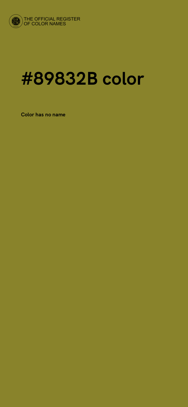 #89832B color image