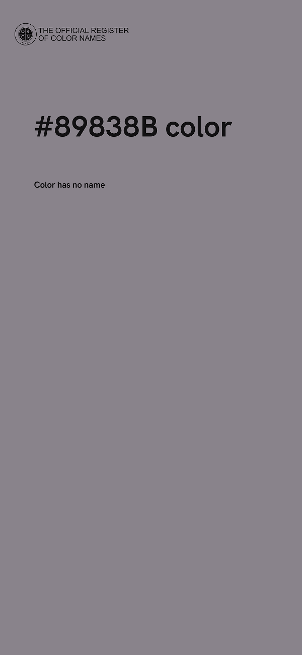 #89838B color image