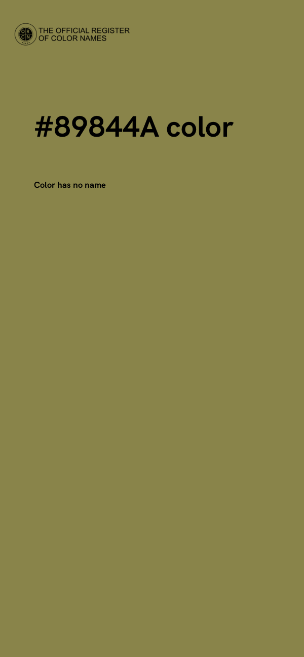#89844A color image