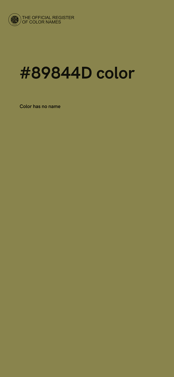 #89844D color image