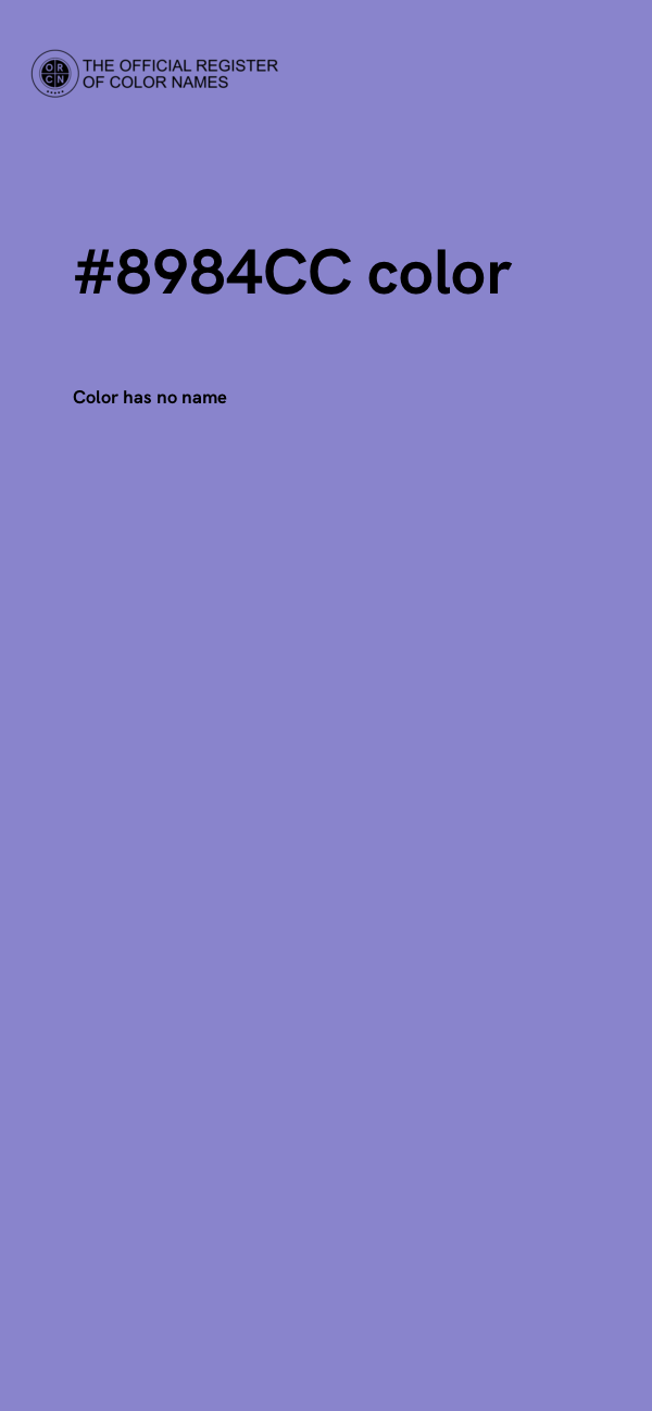 #8984CC color image