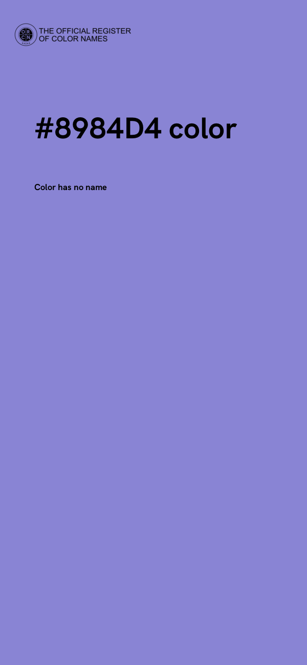 #8984D4 color image