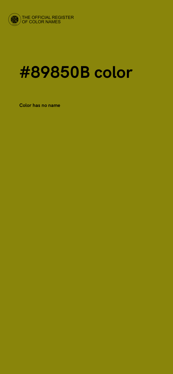 #89850B color image
