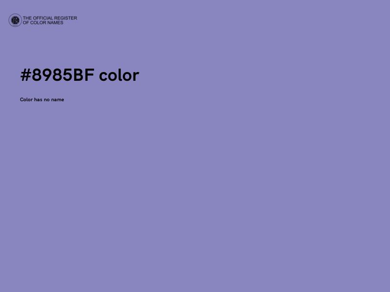 #8985BF color image