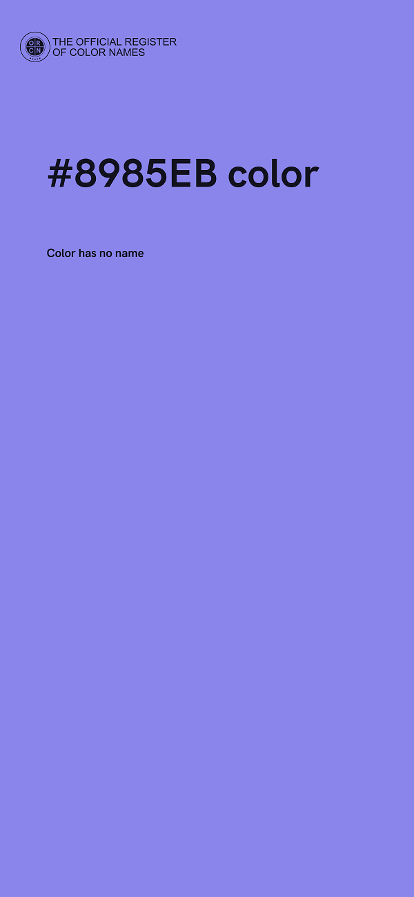 #8985EB color image