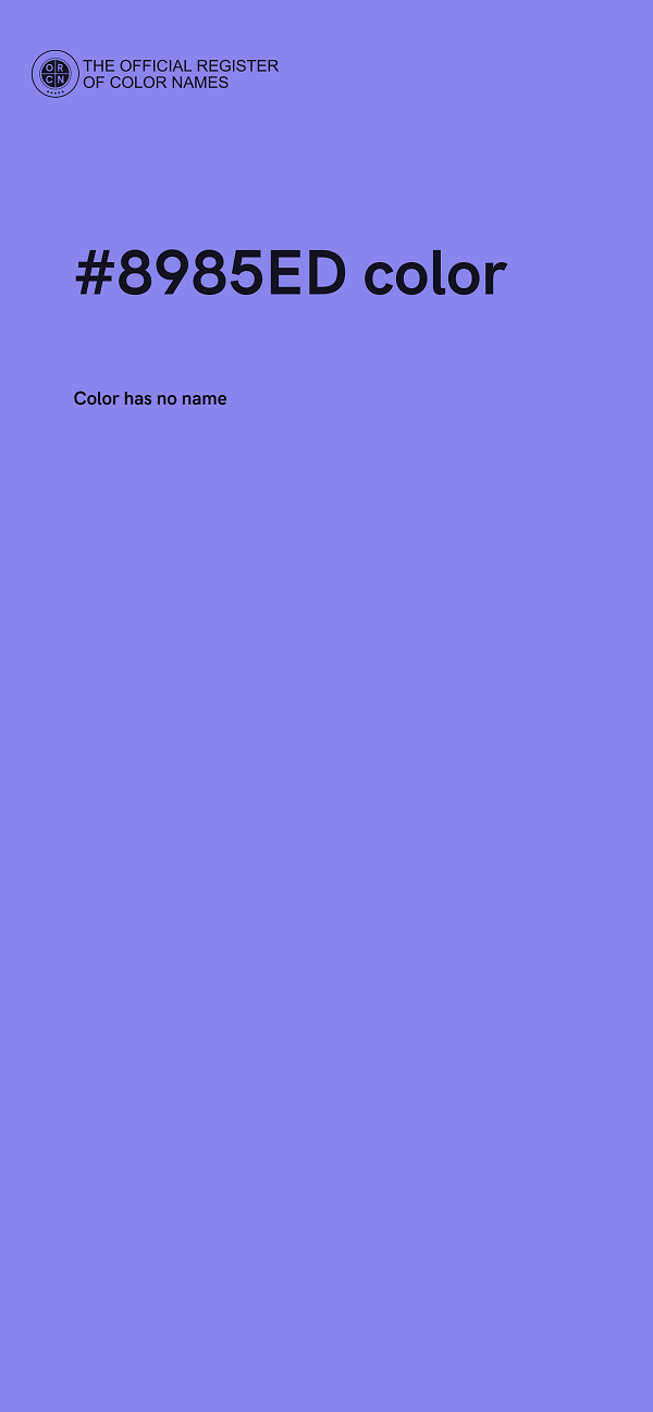 #8985ED color image