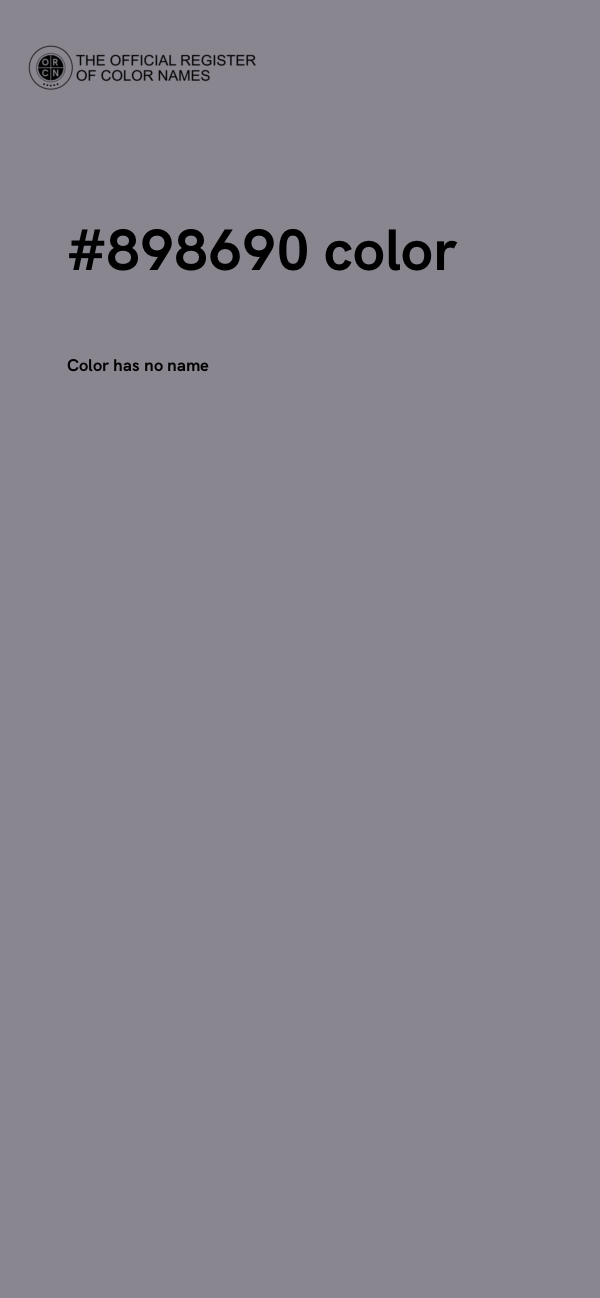 #898690 color image
