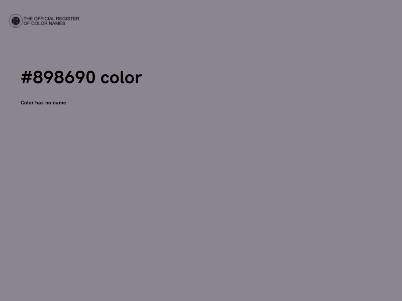 #898690 color image