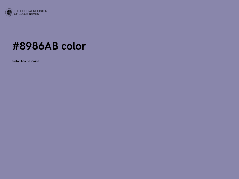 #8986AB color image