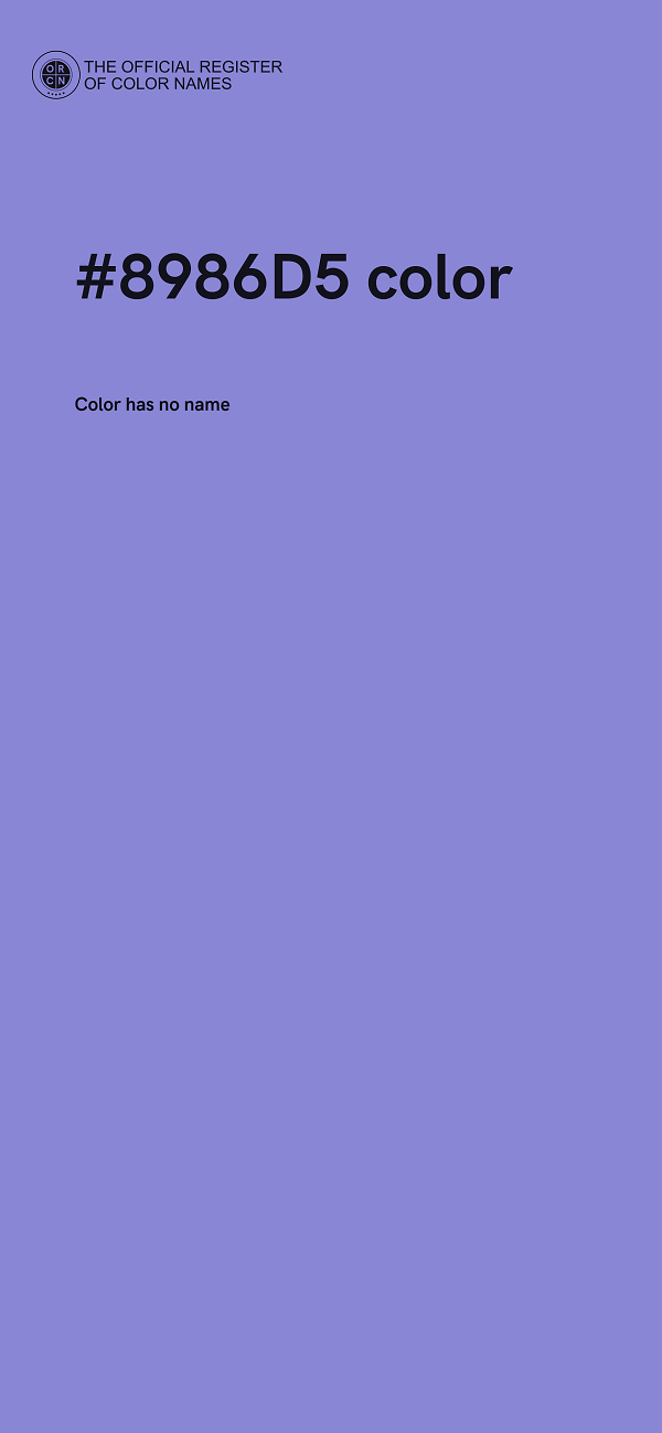 #8986D5 color image
